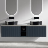 Astini Flauto 1400mm Wall Hung Double Vanity W/ Storage Box & Counter Top