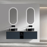 Astini Flauto 1400mm Wall Hung Double Vanity W/ Storage Box & Counter Top