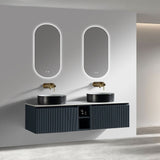 Astini Flauto 1400mm Wall Hung Double Vanity W/ Storage Box & Counter Top