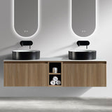 Astini Flauto 1400mm Wall Hung Double Vanity W/ Storage Box & Counter Top