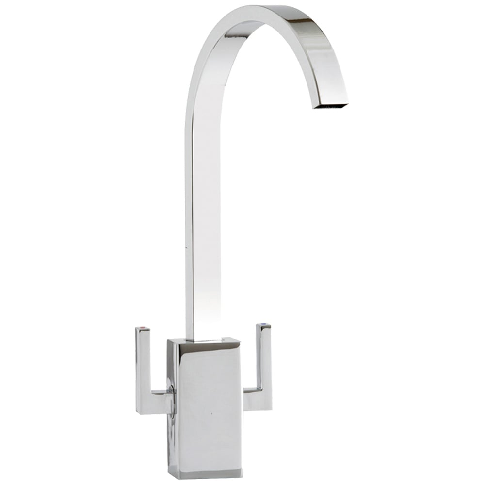 Astini Metropolitan Chrome Twin Lever Kitchen Sink Mixer Tap HK49