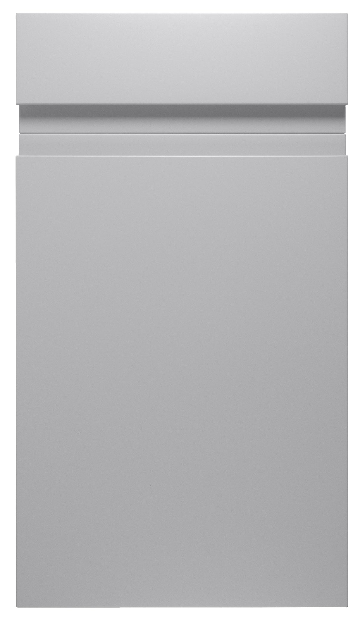 Larissa Handle Less Dove Grey Matt J Pull- Replacement Kitchen Drawer Fronts/Oven Filler Panel (110mm High)
