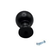 M4TEC Black Round Knob Handle – VG9 Series (25mm Cabinet, Drawer & Cupboard Knob)