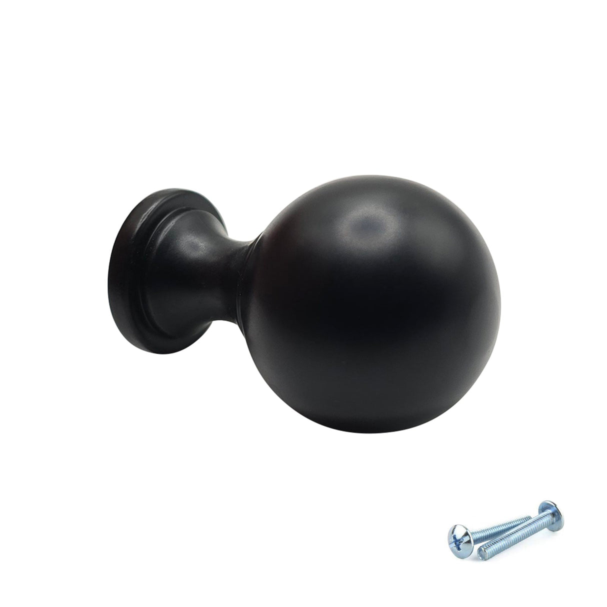 M4TEC Black Round Knob Handle – VG9 Series (25mm Cabinet, Drawer & Cupboard Knob)