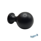 M4TEC Black Round Knob Handle – VG9 Series (25mm Cabinet, Drawer & Cupboard Knob)