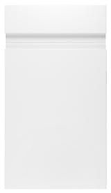 Larissa Handle Less White Matt J Pull- Replacement Kitchen Doors (980mm High)