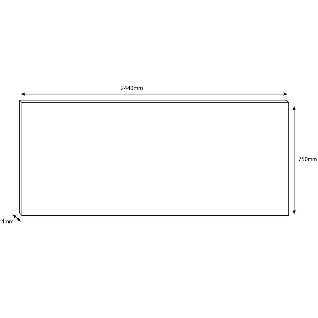 Wilsonart Alloy Glacier White/ Neptune Blue (Double Sided) Aluminium Feature Kitchen Splashback
