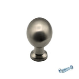 M4TEC Brushed Nickel Oval Knob Handle – VG8 Series (36mm Cabinet, Drawer & Cupboard Knob)