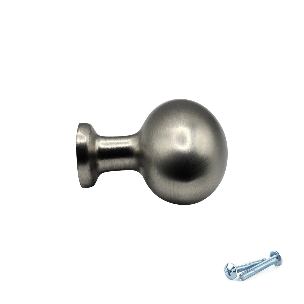 M4TEC Brushed Nickel Oval Knob Handle – VG8 Series (36mm Cabinet, Drawer & Cupboard Knob)
