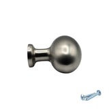 M4TEC Brushed Nickel Oval Knob Handle – VG8 Series (36mm Cabinet, Drawer & Cupboard Knob)