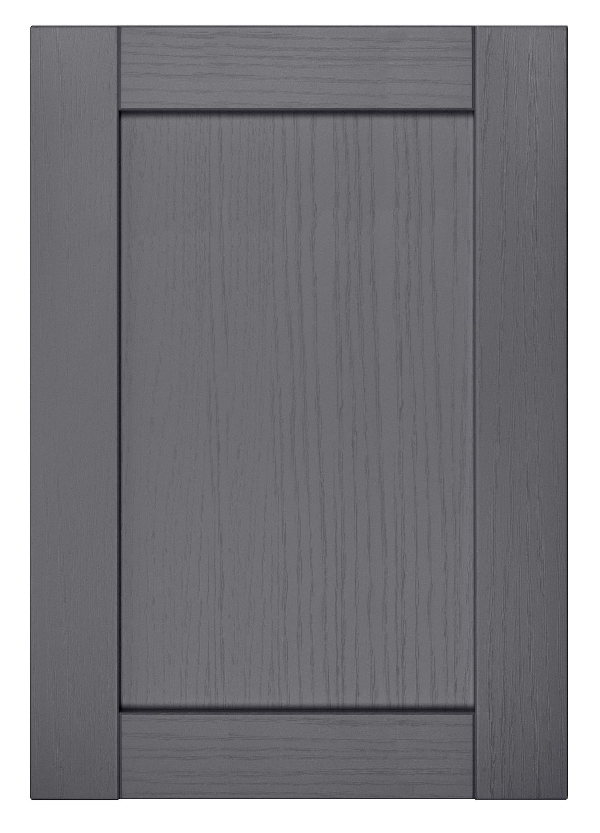 Balmoral Wood Grain 'Skinny' Shaker Dust Grey Ash- Replacement Kitchen Drawer Front (140mm High)
