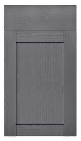 Balmoral Wood Grain 'Skinny' Shaker Dust Grey Ash- Replacement Kitchen Drawer Front (140mm High)