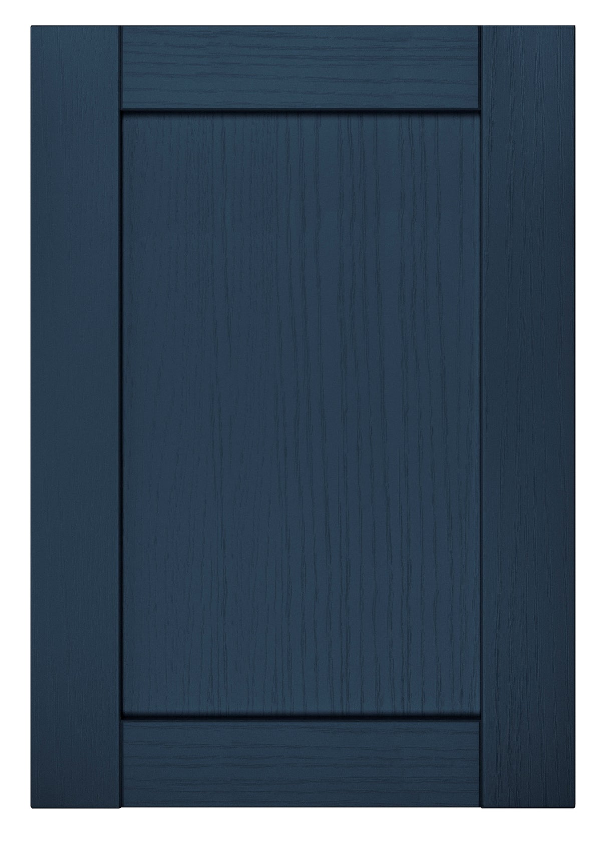 Balmoral Wood Grain 'Skinny' Shaker Navy Blue Ash- Replacement Kitchen Drawer Front (140mm High)