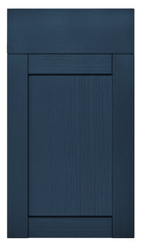 Balmoral Wood Grain 'Skinny' Shaker Navy Blue Ash- Replacement Kitchen Drawer Front (140mm High)
