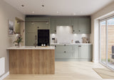 Balmoral Wood Grain 'Skinny' Shaker Reed Green Ash- Replacement Kitchen Door/Drawer Front (283mm High)