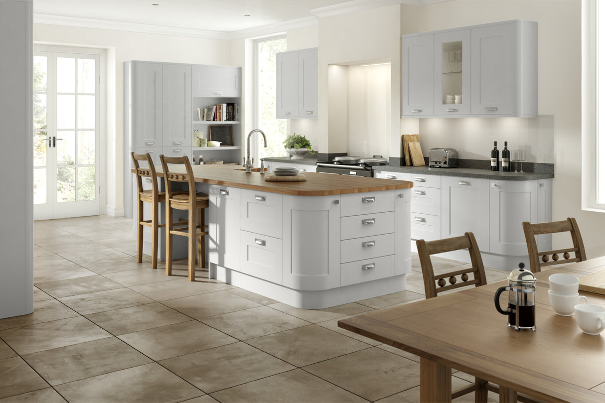 Boston Supermatt Shaker Dove Grey- Replacement Kitchen Drawer Fronts/Oven Filler Panel (110mm High)