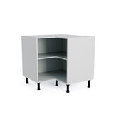 900mmx900mm Flat Pack L Shaped Kitchen Corner Base Cabinet Light Grey