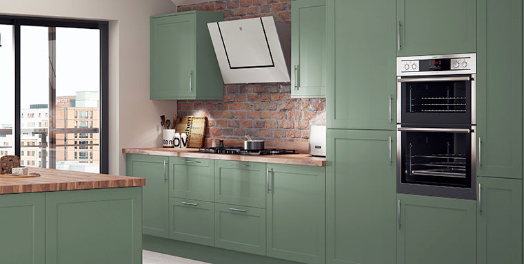 Berkeley Supermatt Shaker Reed Green- Replacement Kitchen Door/Drawer Front (283mm High)