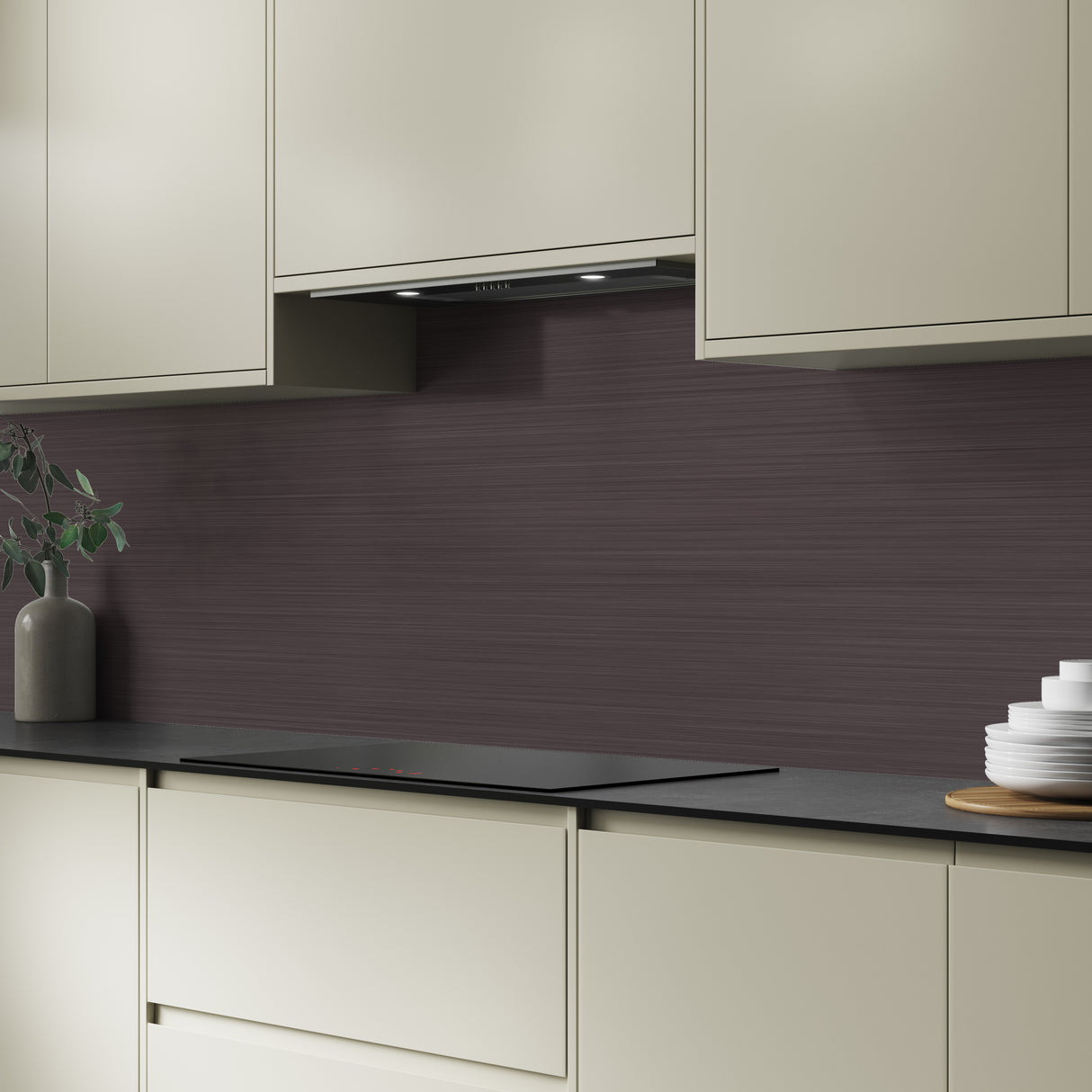 Wilsonart Alloy Brushed Copper/ Brushed Carbon (Double Sided) Aluminium Feature Kitchen Splashback