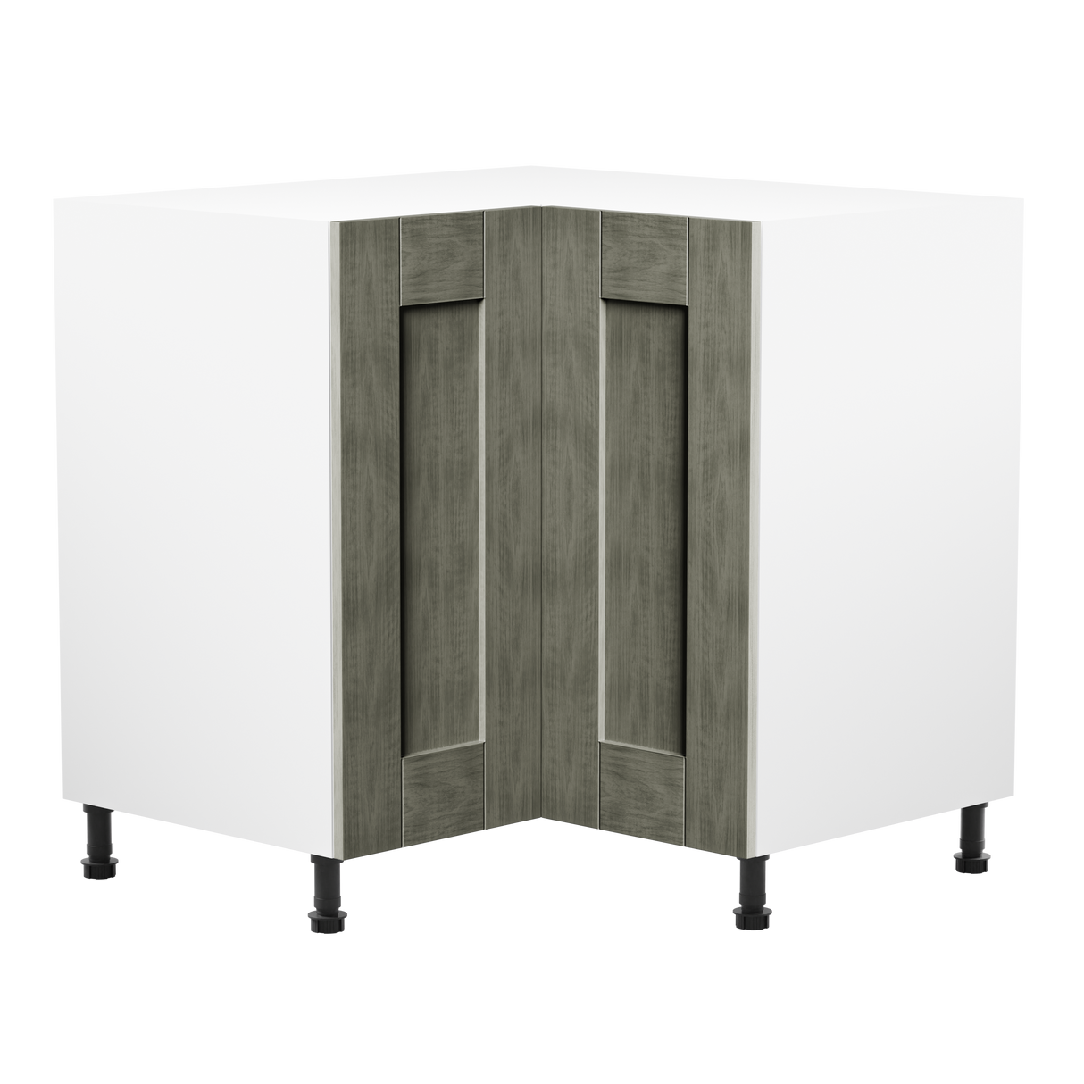 Buckingham Graphite Ash Shaker 900mm L Shaped Corner Kitchen Base Unit