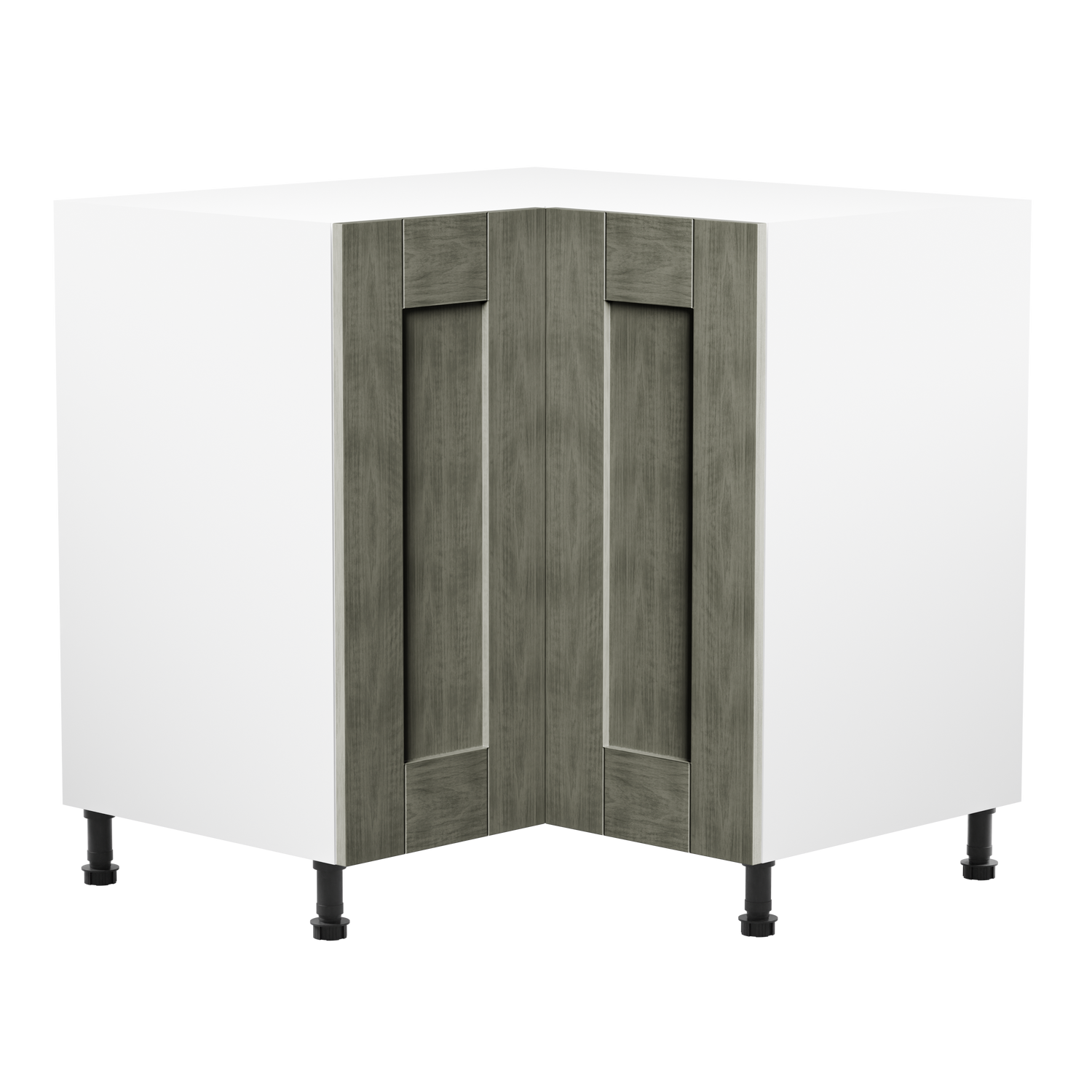 Buckingham Graphite Ash Shaker 900mm L Shaped Corner Kitchen Base Unit