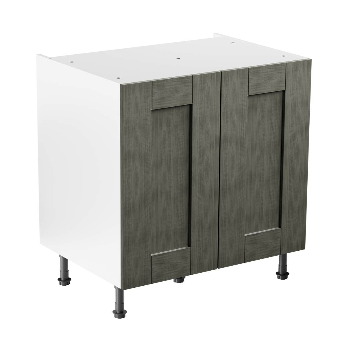 Buckingham Graphite Ash Shaker 1000mm Kitchen Base Unit Complete