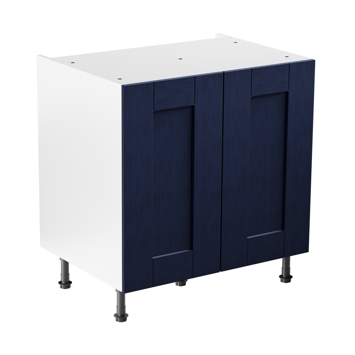 Buckingham Indigo Ash Shaker 1000mm Kitchen Base Unit Complete