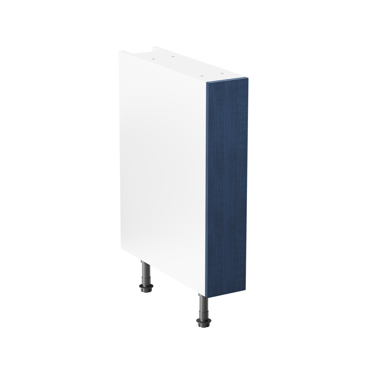Buckingham Navy Blue Ash Shaker 150mm Kitchen Base Unit Complete