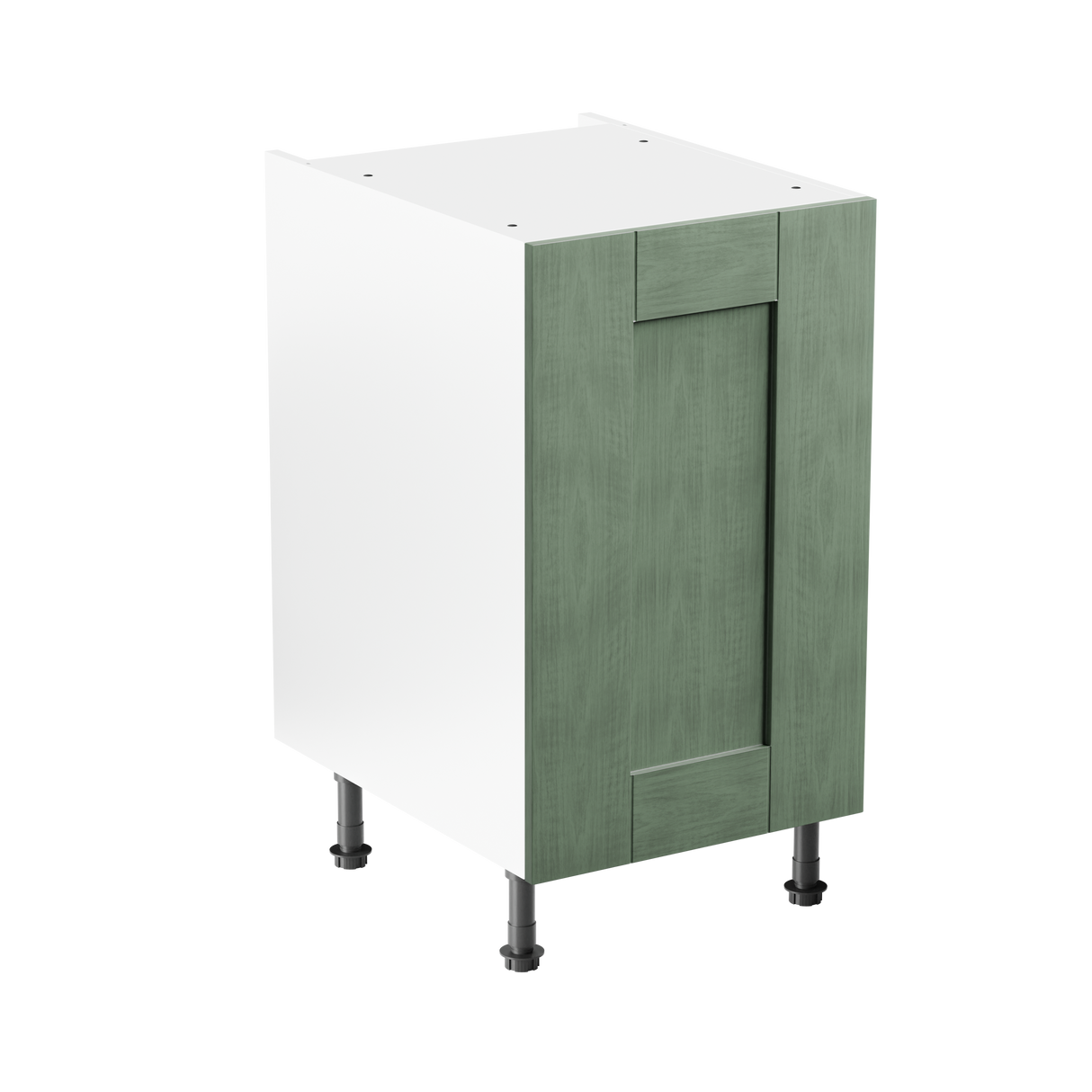 Buckingham Reed Green Ash Shaker 500mm Kitchen Base Unit Complete