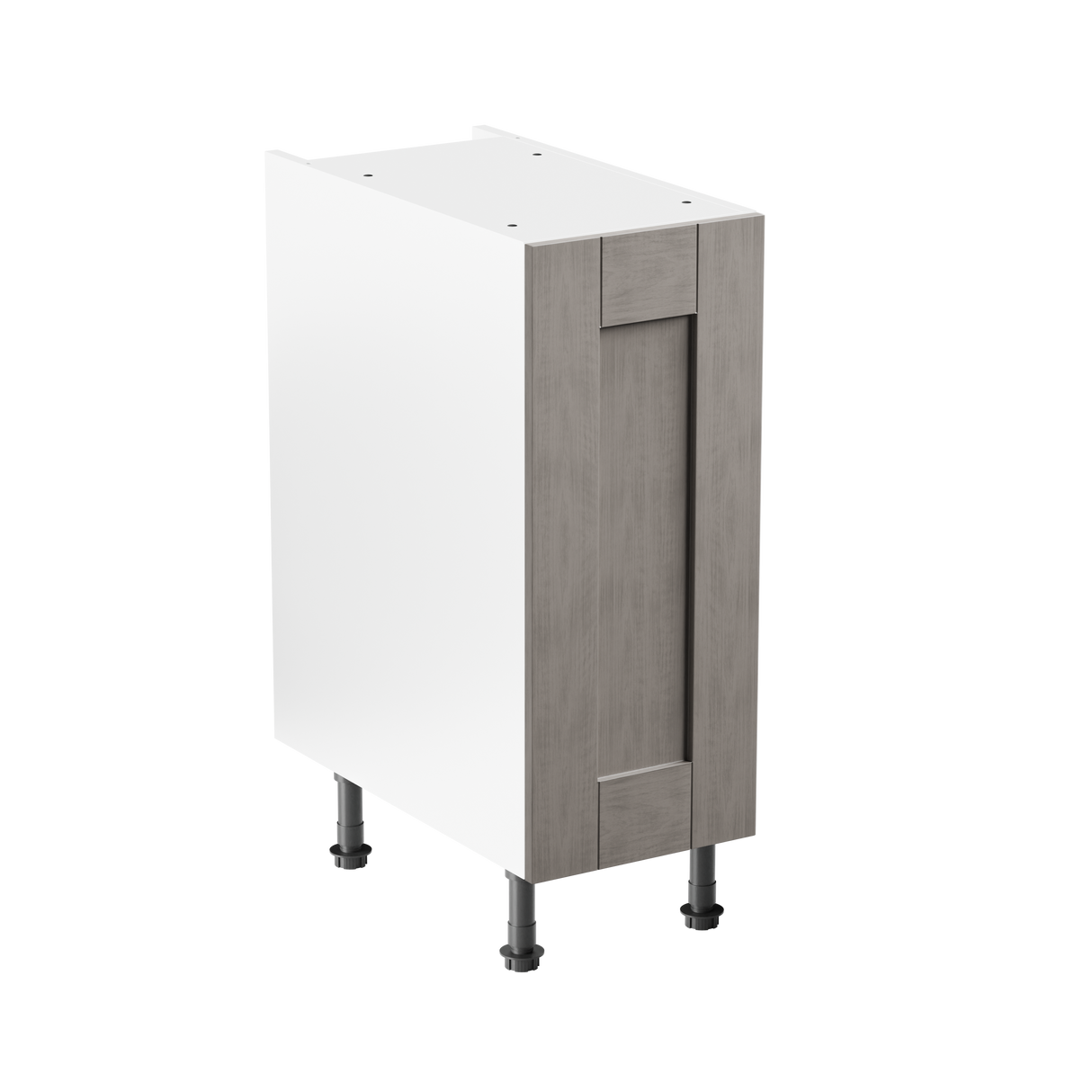 Buckingham Stone Grey Ash Shaker 300mm Kitchen Base Unit Complete