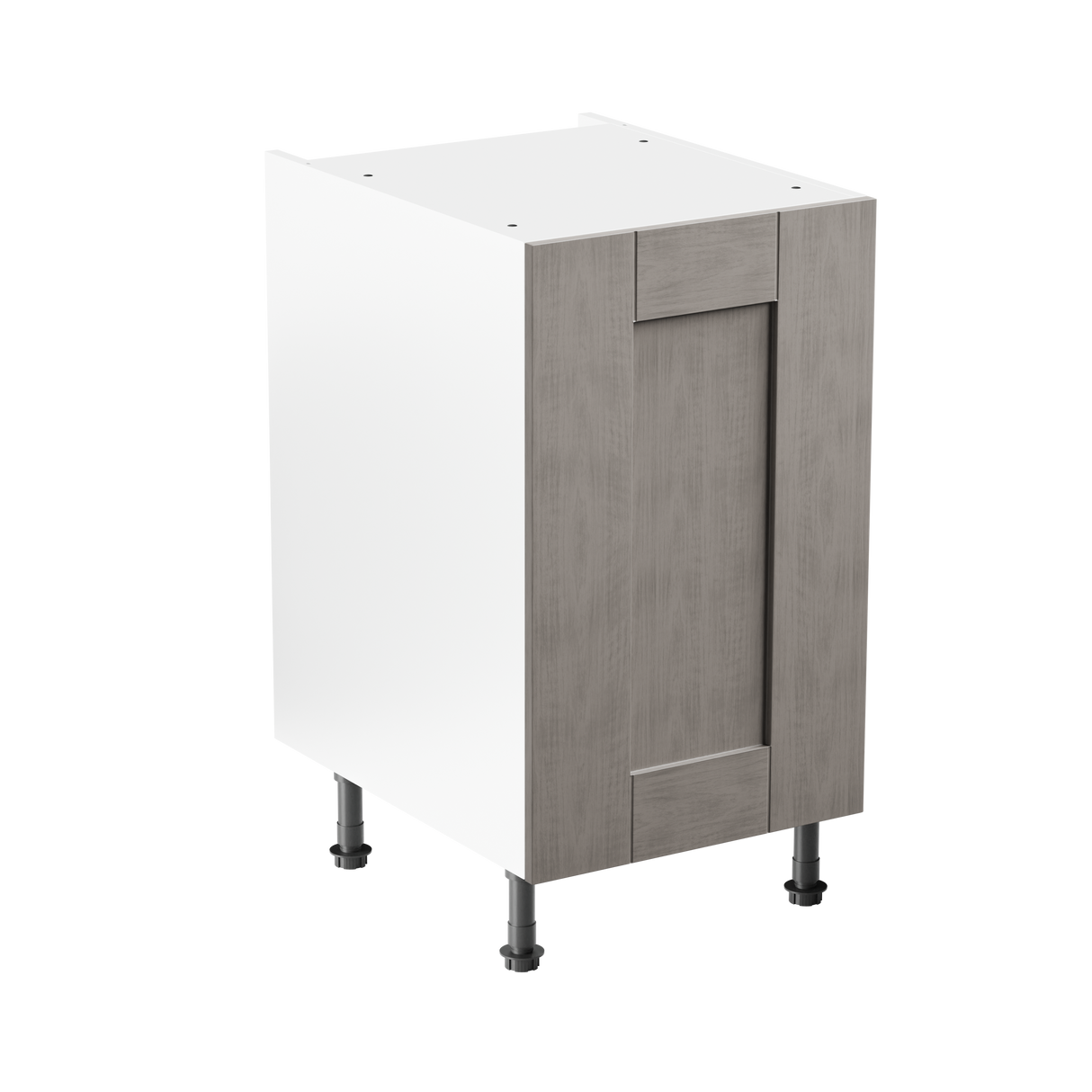 Buckingham Stone Grey Ash Shaker 450mm Kitchen Base Unit Complete