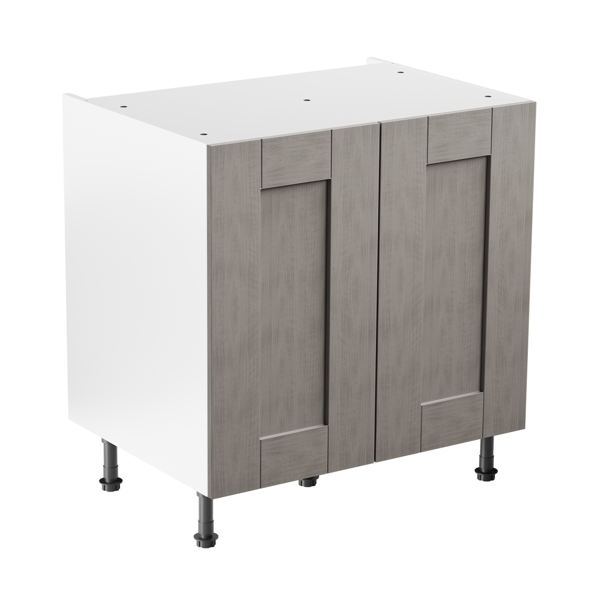 Buckingham Stone Grey Ash Shaker 1000mm Kitchen Base Unit Complete