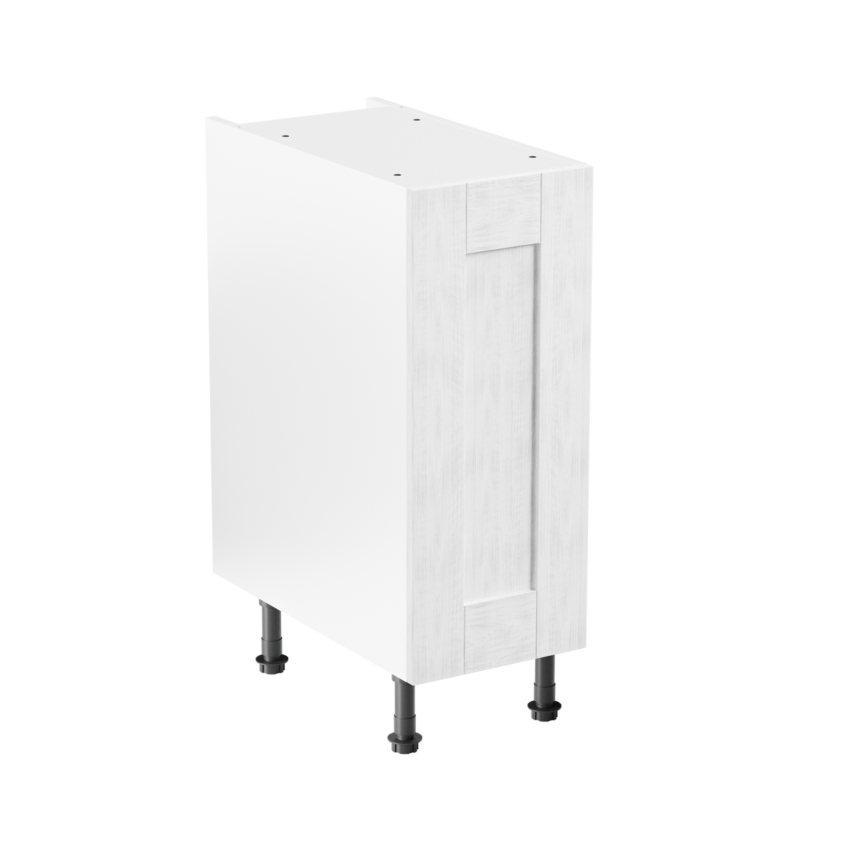 Buckingham White Ash Shaker 300mm Kitchen Base Unit Complete