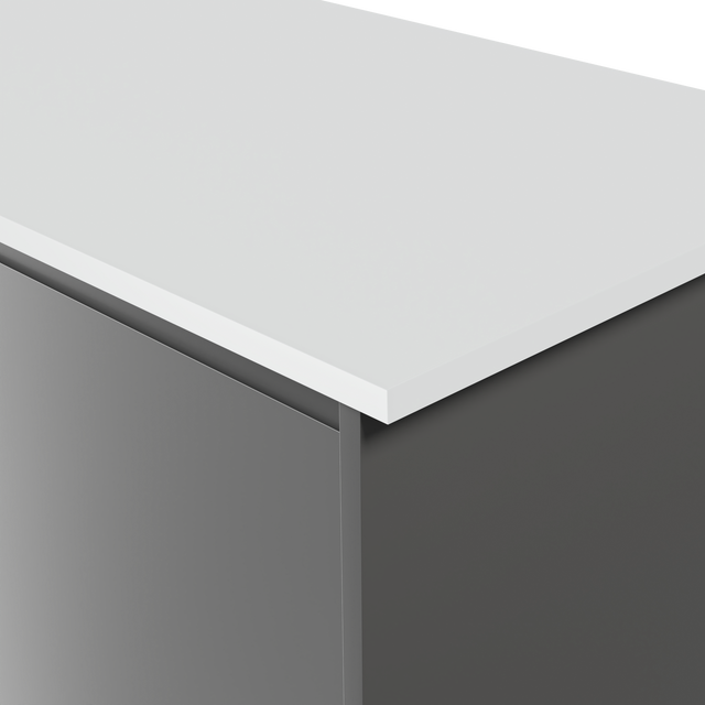 Formica Originals PP6340 Crisp White 22mm Square Edge Laminate Kitchen Worktop - Essence Finish
