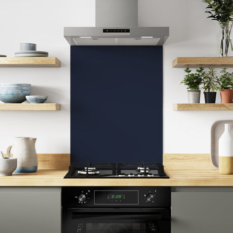 Bushboard Alloy Deep Sea Blue Aluminium Feature Kitchen Splashback