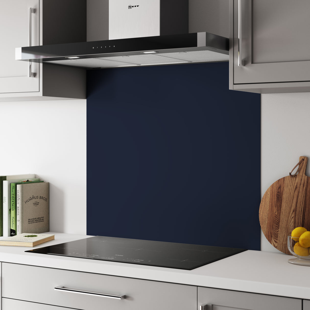 Bushboard Alloy Deep Sea Blue Aluminium Feature Kitchen Splashback