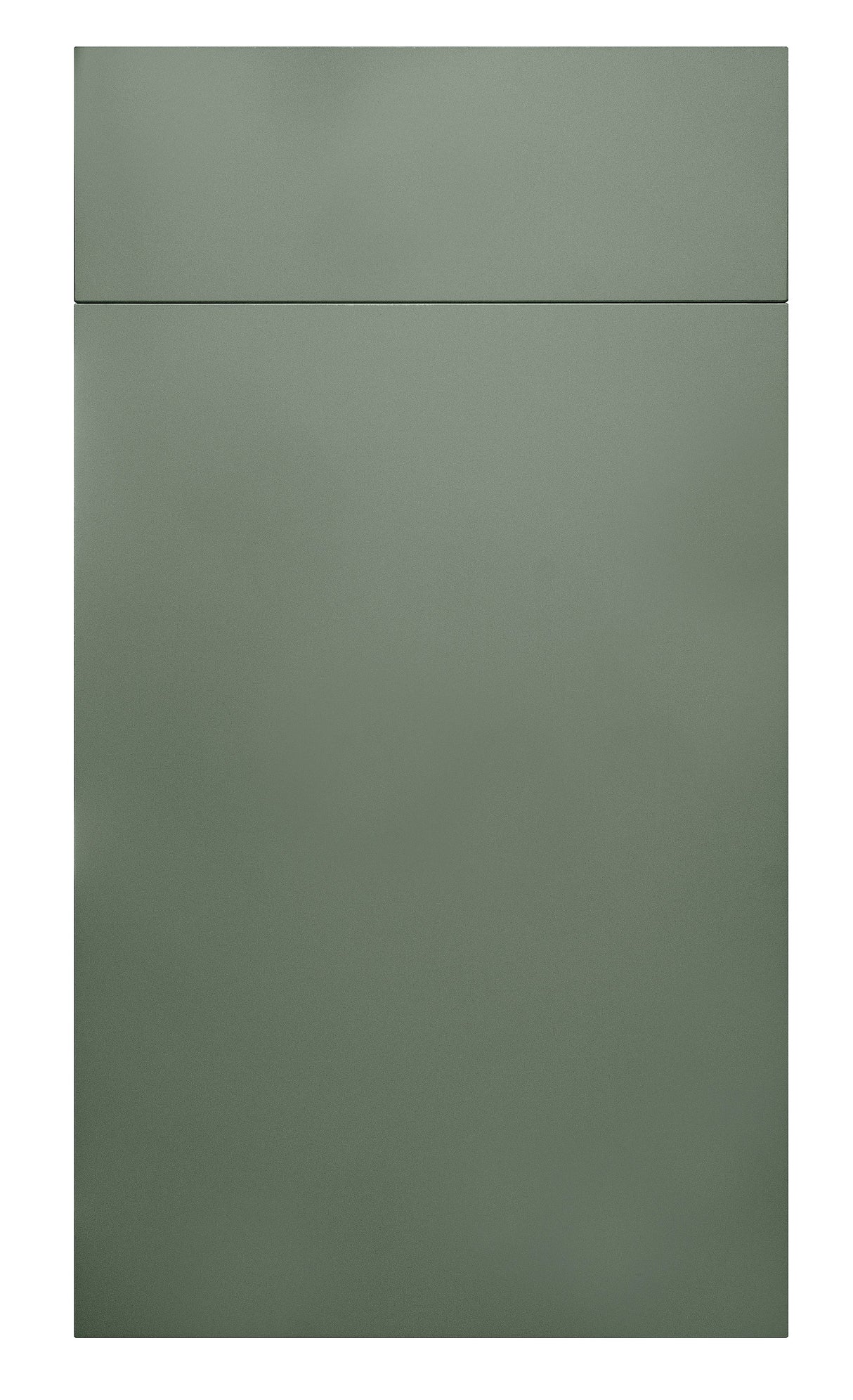 Fenton Painted (Laser Edged) Slab Reed Green- Replacement Kitchen Drawer Front (140mm High)