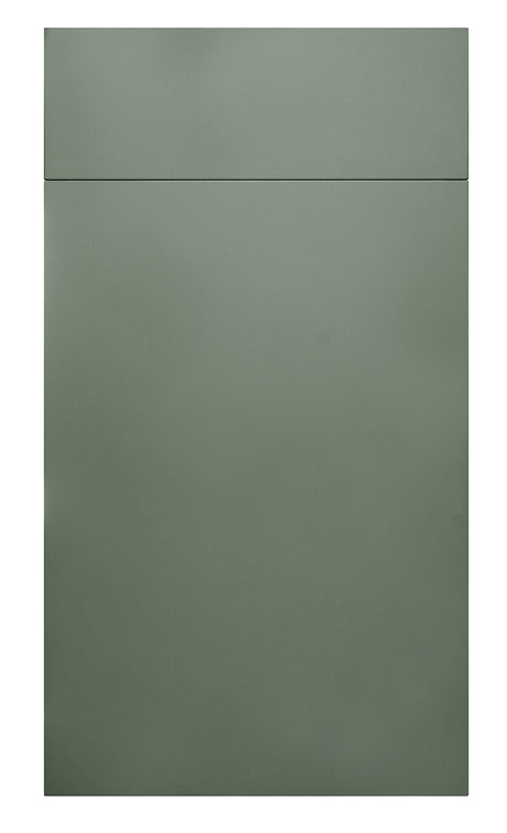 Fenton Painted (Laser Edged) Slab Reed Green- Replacement Kitchen Drawer Fronts/Oven Filler Panel (110mm High)