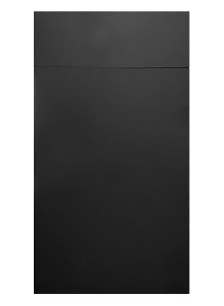 Fenton Painted (Laser Edged) Slab Black- Replacement Kitchen Drawer Fronts/Oven Filler Panel (110mm High)