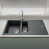 Astini Gianni 1.5 Bowl Granite Kitchen Sink & Waste