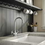 Astini Victoria Kitchen Sink Mono Mixer Tap with Chrome, Brushed Nickel, and Brushed Brass Finishes