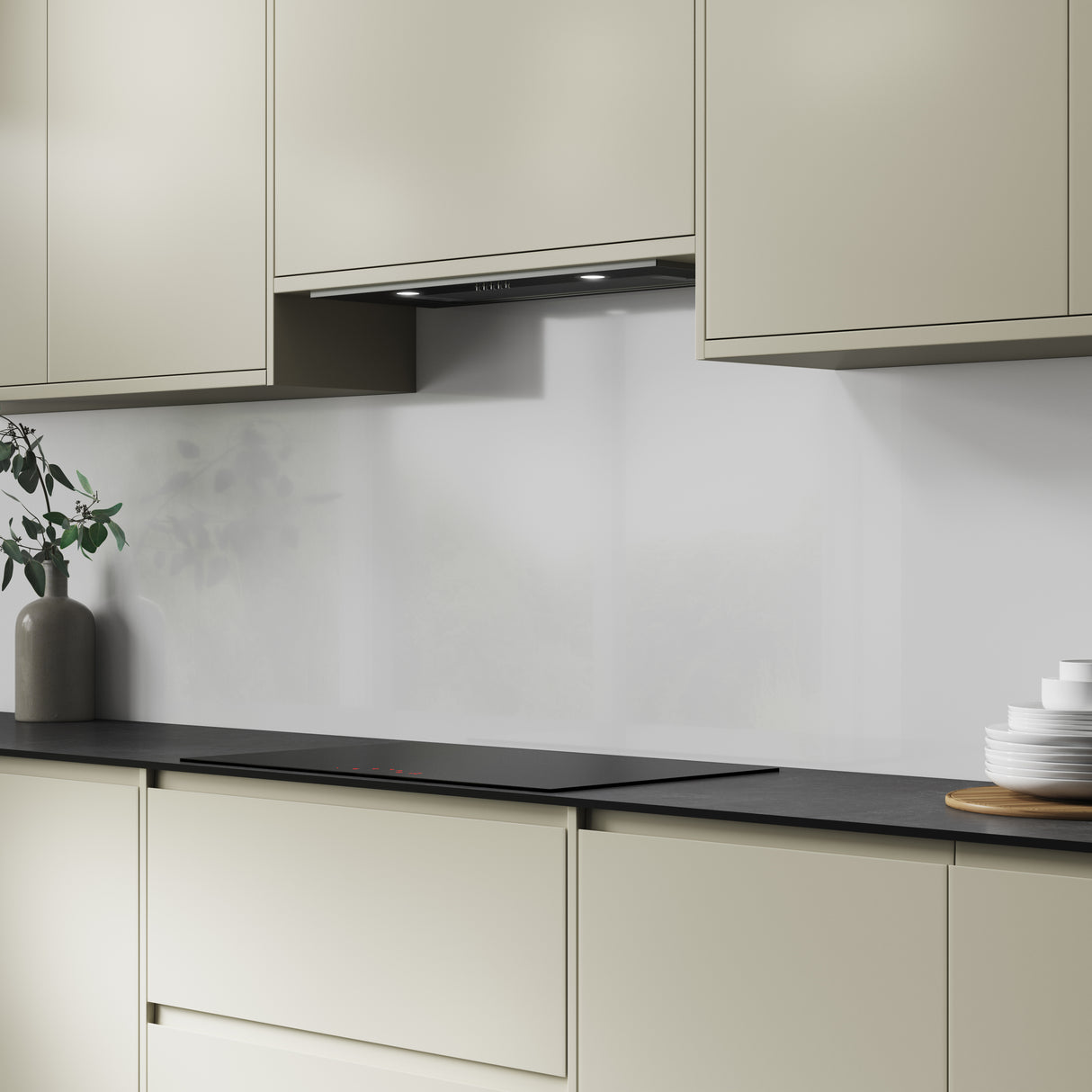 Bushboard Alloy Glacier White Aluminium Feature Kitchen Splashback