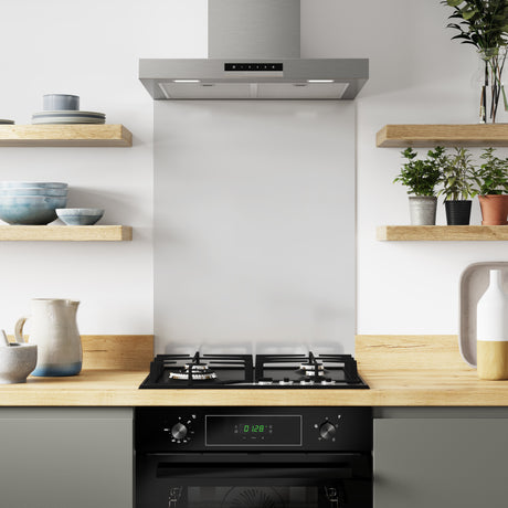 Bushboard Alloy Glacier White Aluminium Feature Kitchen Splashback