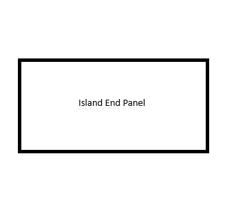 Stone Grey Ash Island Backing Panel (2400mmx 910mm)