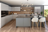 JAY Handle Less Light Grey Gloss J Pull- Replacement Kitchen Doors (End Panel)