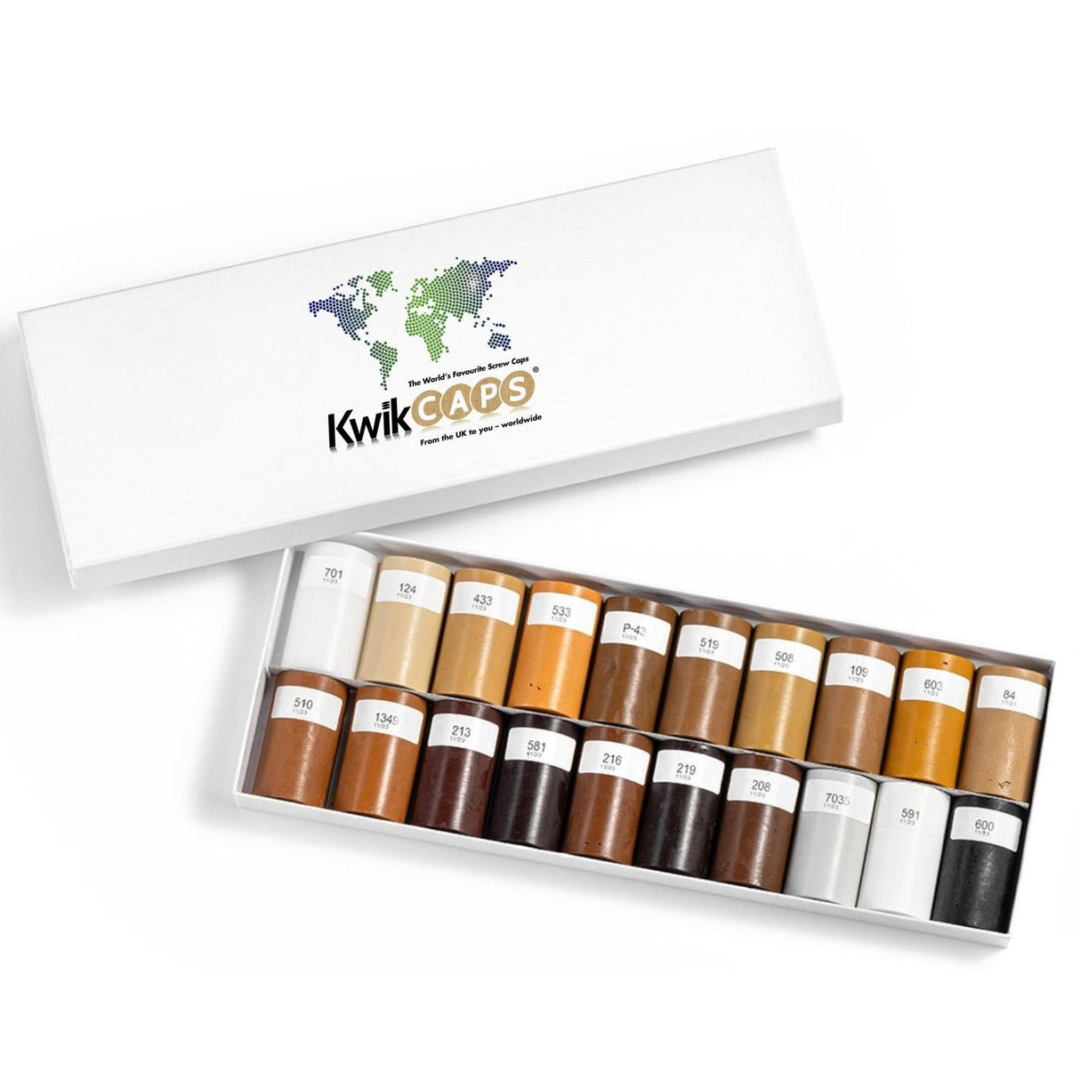 20 Dark Shade Soft Wax Furniture Repair Crayons – KwikCaps® Colour Match Kit