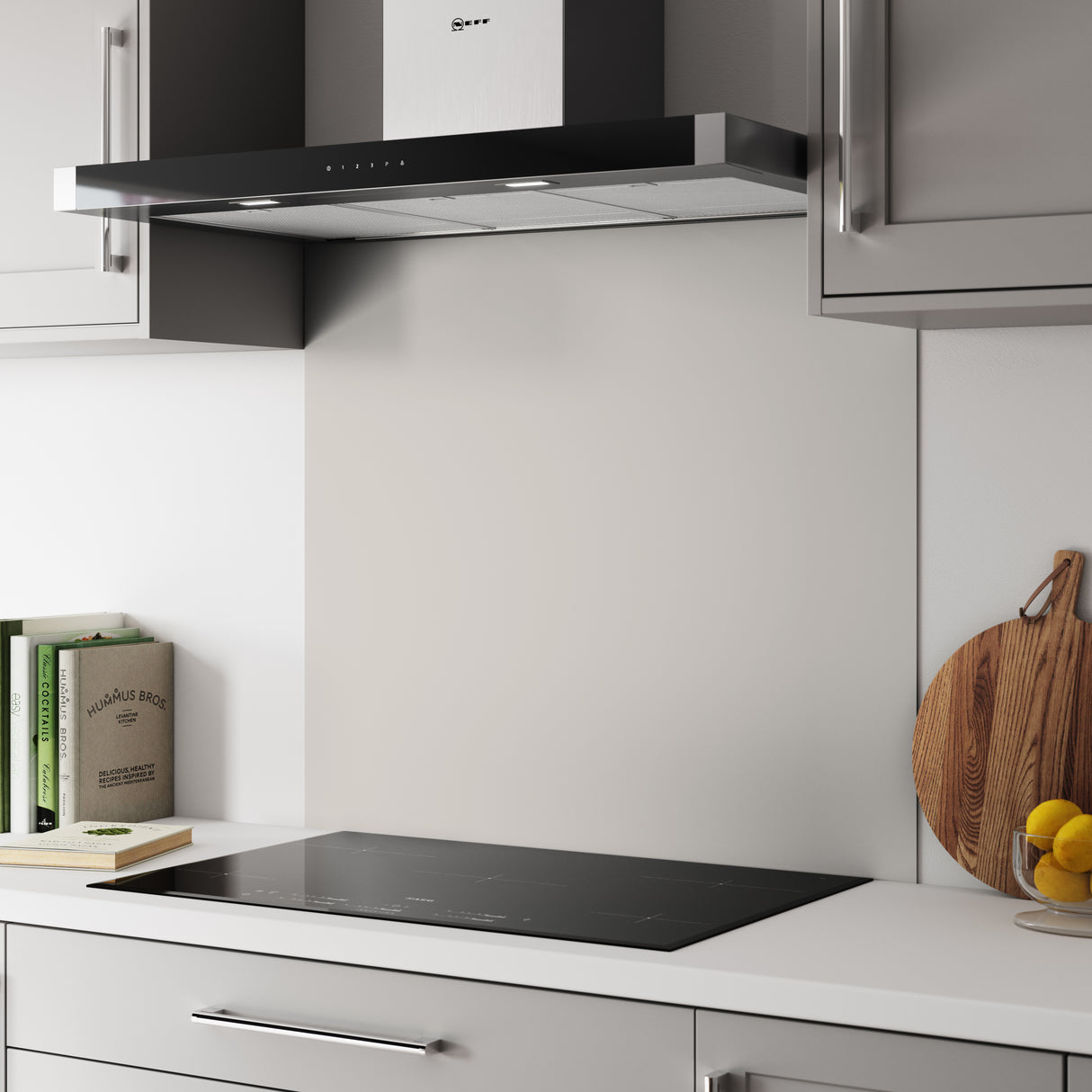 Bushboard Alloy Malibu Grey Aluminium Feature Kitchen Splashback