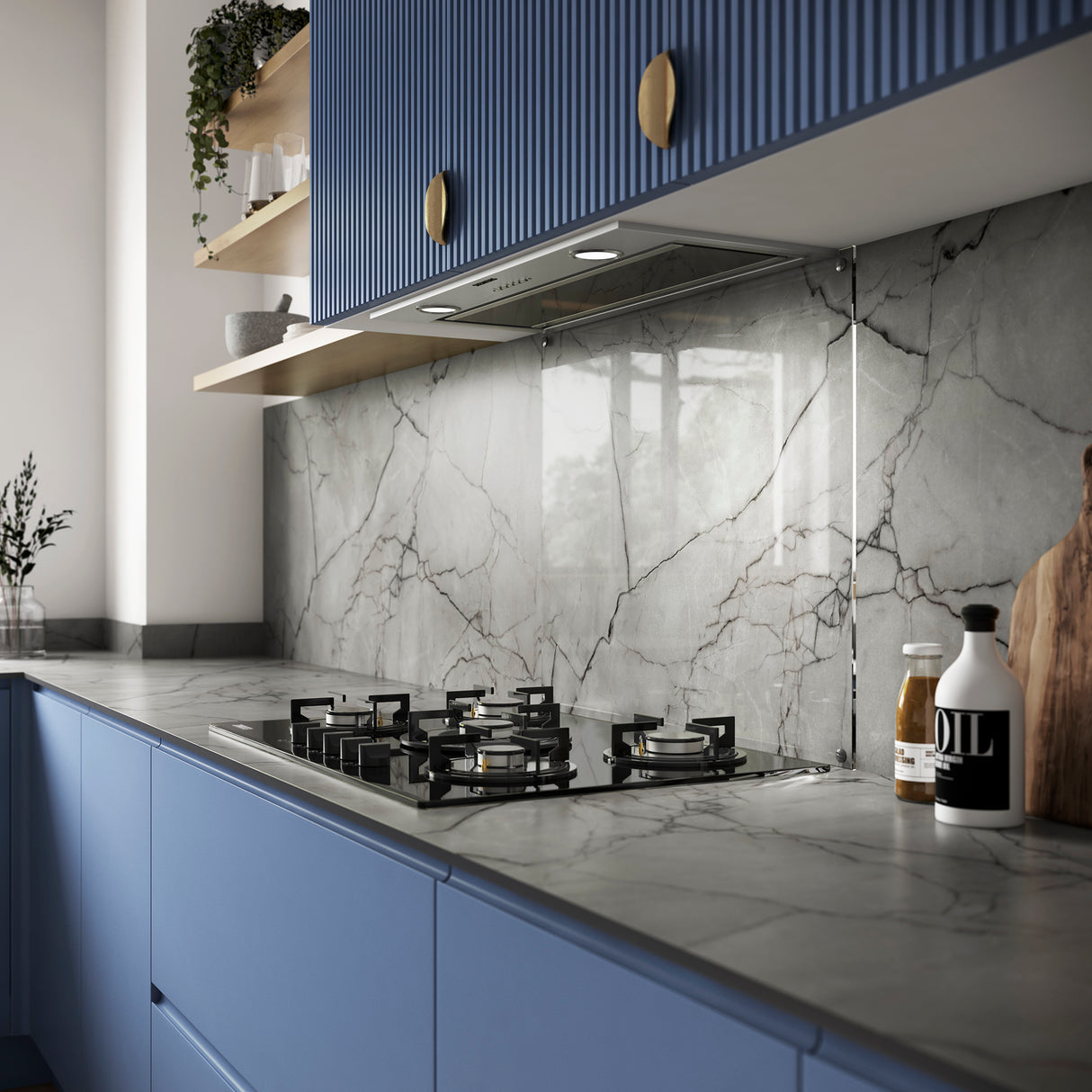 Wilsonart Zenith Marmo Grigio Compact Laminate Kitchen Worktops (Grey Core)
