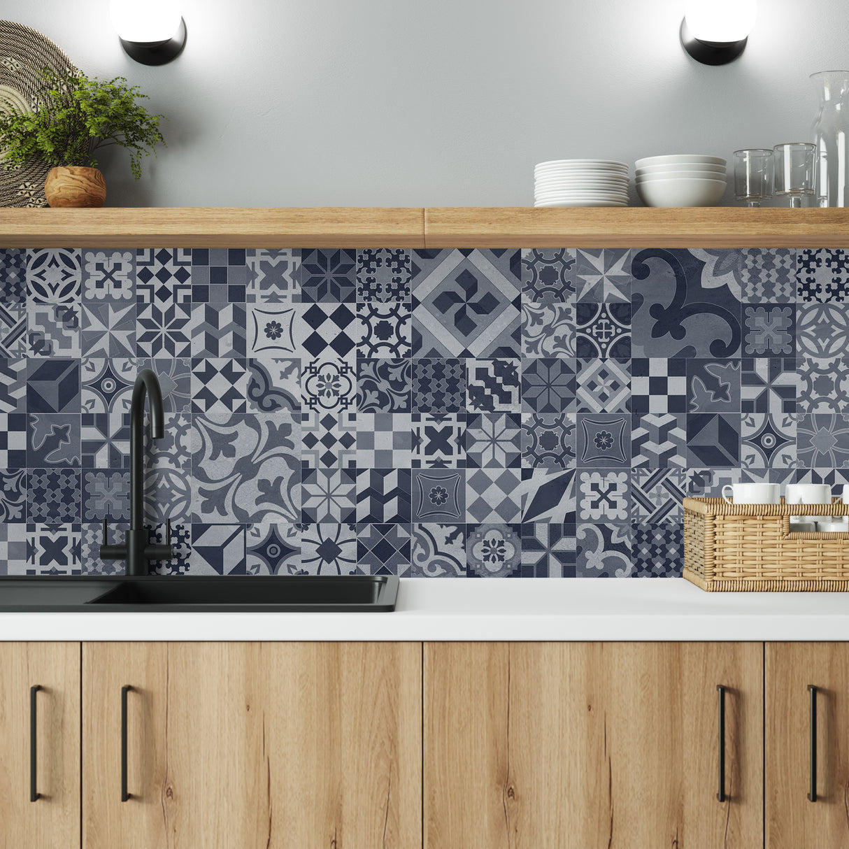 Bushboard Alloy Modern Victoria Aluminium Feature Kitchen Splashback