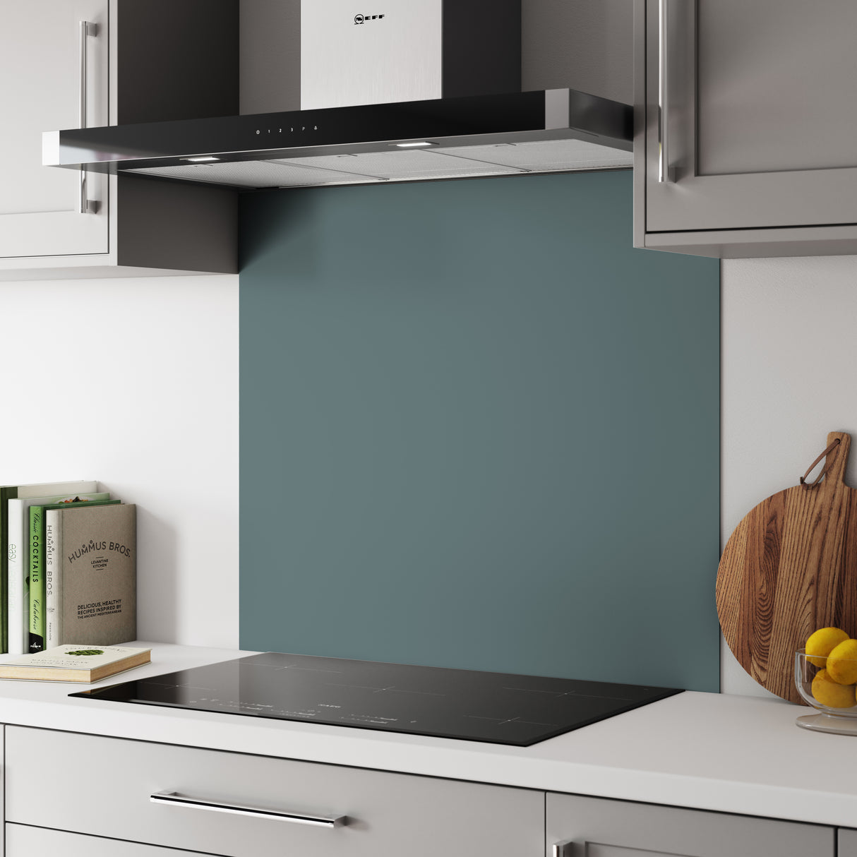 Bushboard Alloy Neptune Blue Aluminium Feature Kitchen Splashback
